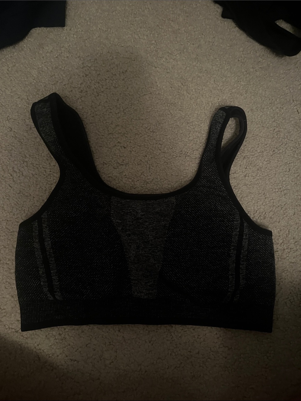 Seamless Black Sports Bra (fits like size small) - Women Intimates & Sleepwear